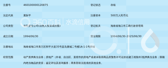 海口顺通典当有限责任公司